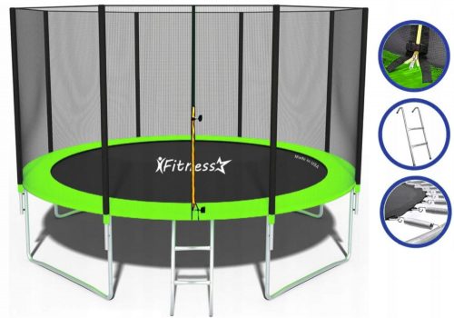 Trampolin s mrežom Fitness Star 374 cm FT 12 (365-374 cm)