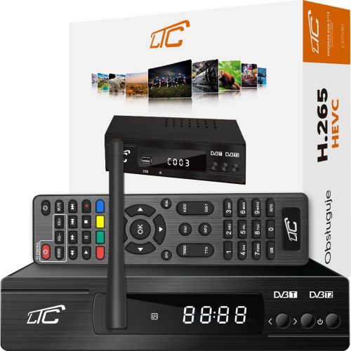 DEKODER ZEMALJSKI TV TJUNER DVB-T2 H.265 HEVC FULL HD USB HDMI / WiFi