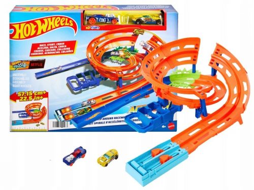  HOT WHEELS LET'S RACE TRACK SET TWISTED LOOP + 1 auto