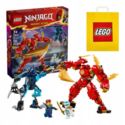  LEGO Ninjago elementalni vatrogasni robot Kaia 71808 + VP papirna vrećica LEGO 6315792 srednje