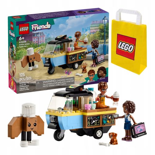  LEGO Friends 42606 Mobilni stalak za kolače + LEGO 6315786 VP PAPIRNATA VREĆICA MALA S 24X18X8