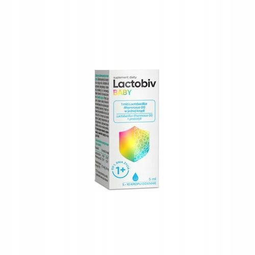  LACTOBIV BABY probiotik s prebiotikom kapi 5 ml