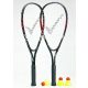 SPEEDMINTON SET 2x REKET + 3x KLIP + SET POKROVA