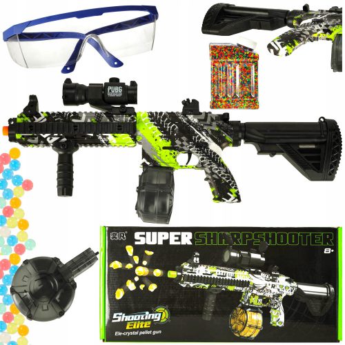  WATER GEL BB GUN RIFLE USB BATERIJA + GEL BB KUGLICE 50 TISUĆA + Classic EcoKidWood naljepnice 1 kom.