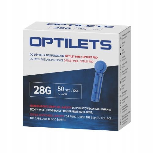  Optilets sterilne lancete 28 g, 50 kom