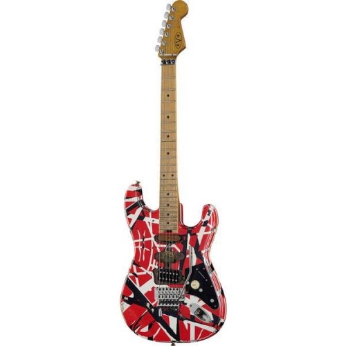  EVH Frankie Striped MN Relic R/W/B Strat električna gitara