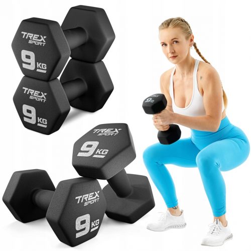  Set od 2x9kg bučica i neoprenskih utega za Trex Sport vježbe