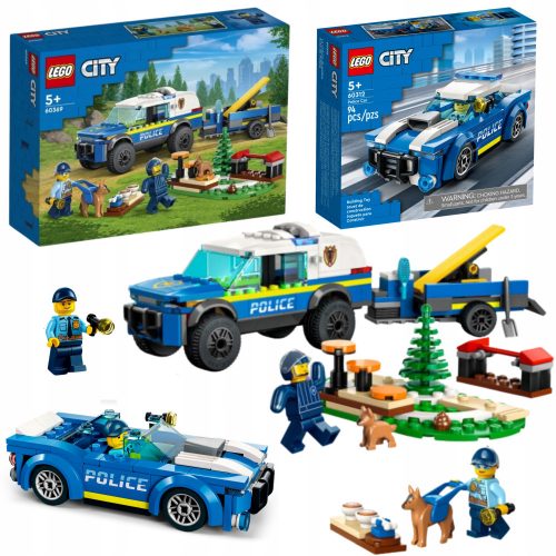  LEGO City 60369 Obuka policijskog psa na terenu + LEGO City 60312 policijski auto