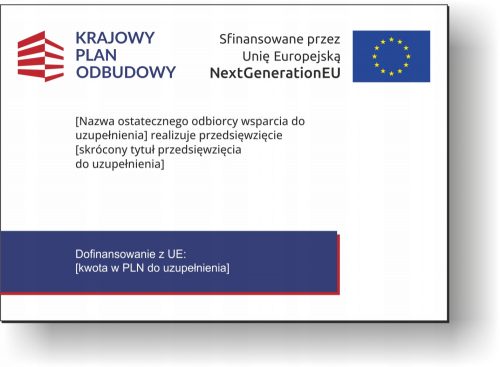  Nacionalni plan obnove KPO ploča, A3, PVC 3 mm - UV, visoke kvalitete