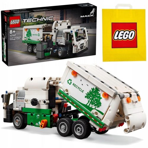  LEGO Technic Mack LR električni kamion za smeće 42167 + LEGO papirnata vrećica