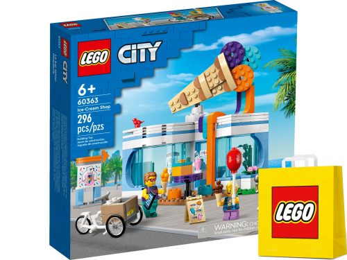  LEGO City 60363 Ice Cream Shop + VP LEGO papirnata vrećica srednje veličine 41cmx34cmx11cm POKLON VREĆICA