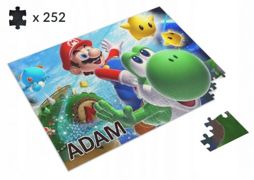  Puzzle Super Mario Bros. + Ime bebe 252 kom.