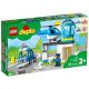  LEGO Duplo 6379240 Automobilske figure helikoptera policijske postaje, velike kocke za djecu od 2-3 godine