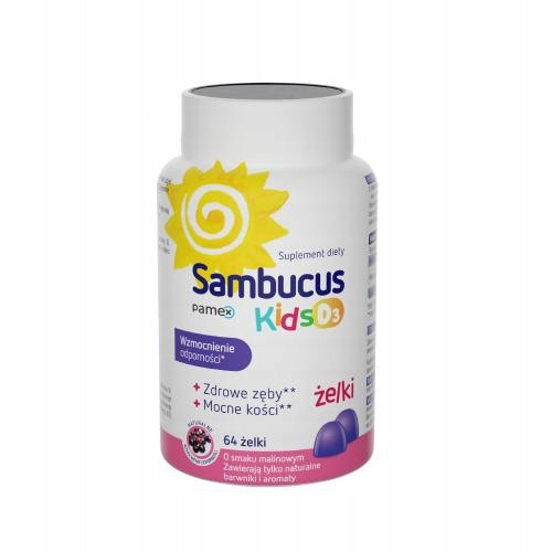  Sambucus Kids vitaminski žele s vitaminom D3 za imunitet 64 kom