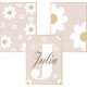  Set od 3 A3 postera BOHO Daisies Baby name Razne boje HIT