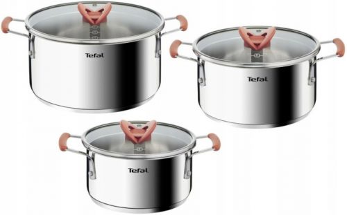 Tefal Opti'Space set lonaca, nehrđajući čelik, 6 kom.