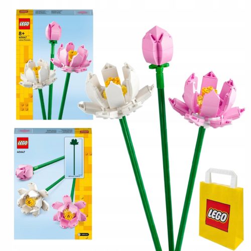  LEGO Creator 40647 Lotus Flowers + LEGO papirnata vrećica 6315786 žuta 24x8x18 cm