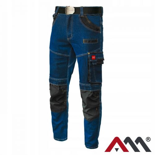  Duge radne hlače REDA BHP JEANS STRETCH BLUE, veličina 3XL