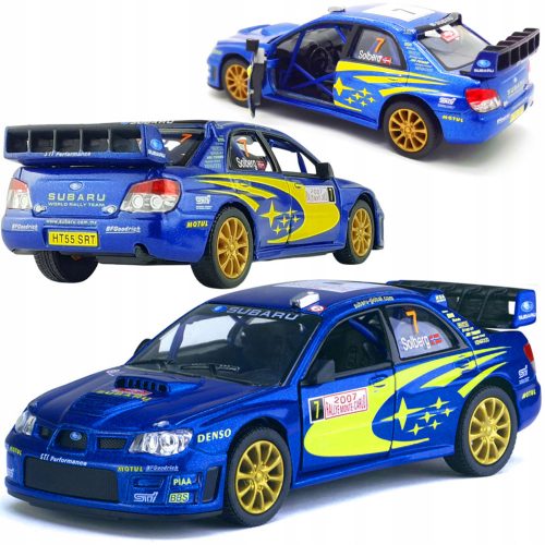  Auto Kinsmart Subaru Impreza 1:36 plava + CAR BOX MODEL AUTOMOBILA KINSMART