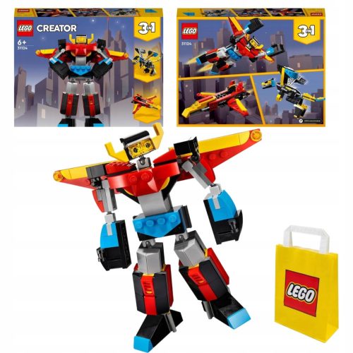  LEGO Creator 3 u 1 31124 Super Robot + LEGO papirnata vrećica 6315786 žuta 24x8x18 cm