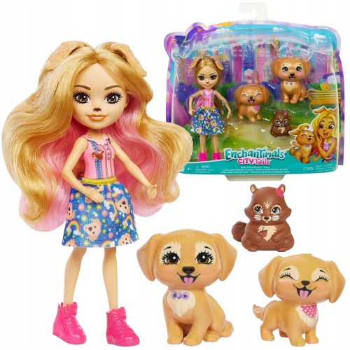  Mattel Enchantimals City Tails Obiteljska lutka Gerika Golden Retriever