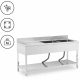  STOL SA SUDOPEROM - DUPLI - INOX - 180 X 60 X 97 CM - ROYAL