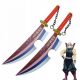  Japanski mač Katana 79cm Kimetsu no Yaiba Uzui Tengen set od 2 sata