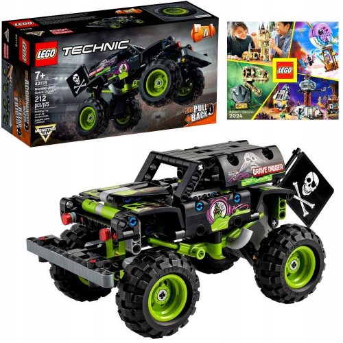  LEGO Technic Monster Jam Grave Digger 42118 + LEGO KATALOG 2024 NOVO