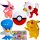  POKEMON FIGURICE SET 5u1 POKEBALL LOPTE FIGURICE FIGURICE 4 DIJELA PIKACHU