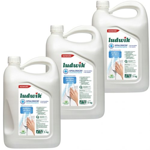  Set od 3x Ludwik Hypoallergenic sredstva za pranje posuđa 5kg