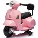  Dječji romobil Vespa na akumulator s naslonom za leđa, puderasto roze boje