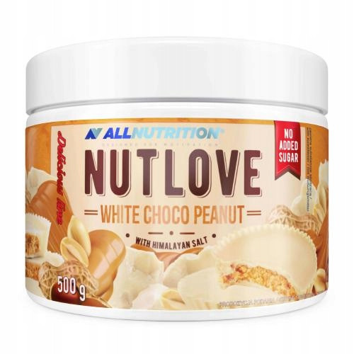  White Choco Peanut Allnutrition NUTLOVE krema 500 g bez šećera FIT