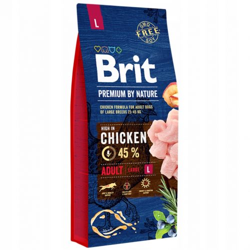 BRIT PREMIUM BY NATURE ADULT LARGE L 15KG