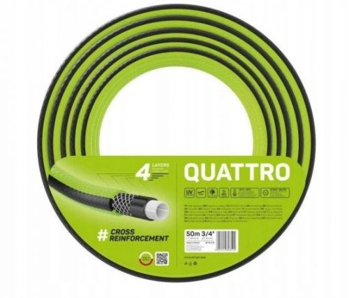  Vrtno crijevo 3/4'' 50m CELLFAST QUATTRO 10-073