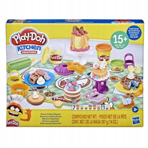  Play-Doh Kitchen Creations Sweet Cakes Set za igru F2773 23 kom.