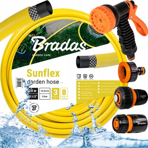  Bradas WMS1/220 SUNFLEX vrtno crijevo 1/2" 20 m + 4 ostala proizvoda