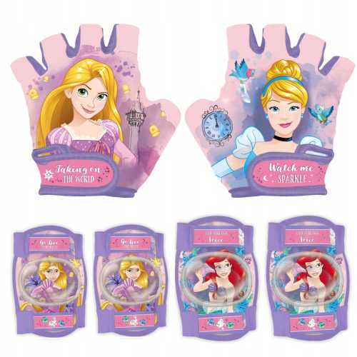  PRINCESS DISNEY ŠTITNICI ZA BICIKLE KOLJENA LAKTOVI + Seven Princess zaštitne rukavice