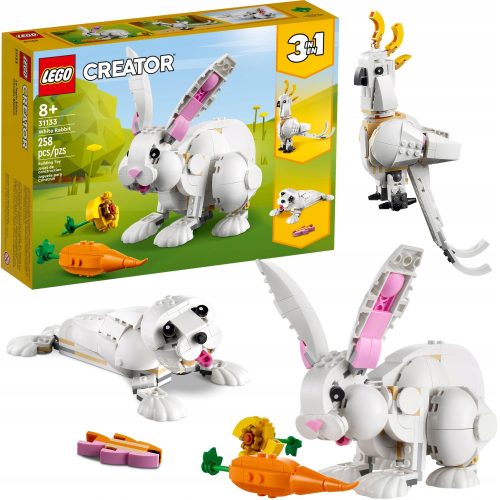  LEGO Ideas 311336 Lego kockice set 3u1 bijeli tuljan zeko papiga kakadu poklon životinje