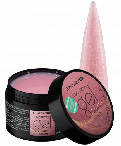  Odličan PRO Gel s česticama Thixo Gel With Effect Golden Blush 15g