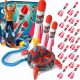  Launcher Catapult Foam Rocket Pump + 18× Foam Rocket Airplane za lanser