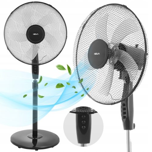  HEVA NOA podni ventilator crni