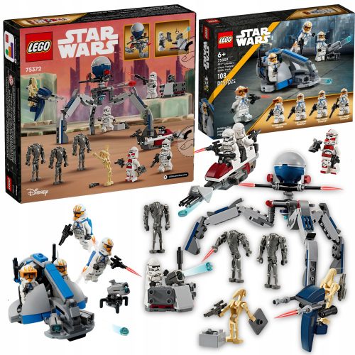  LEGO Star Wars 75372 Clone Trooper i Battle Droid Battle Pack + Lego STAR WARS 75359 Battle Set s 332