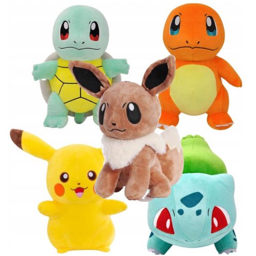  POKEMON PIKACHU MASKOTE PLIŠANA IGRAČKA 25cm SET OD 5 KOM.