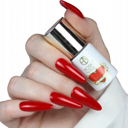  Crveni hibridni lak za nokte Crazy In Love One Love no 450 Boska Nails 6 ml