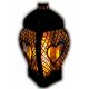  lampion za svijeću Glamour Heart Openwork crni 29 cm