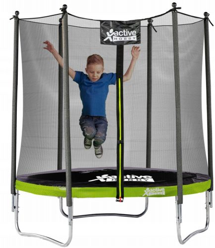 Trampolin s mrežom Active Hobby, 183 cm, s loptom