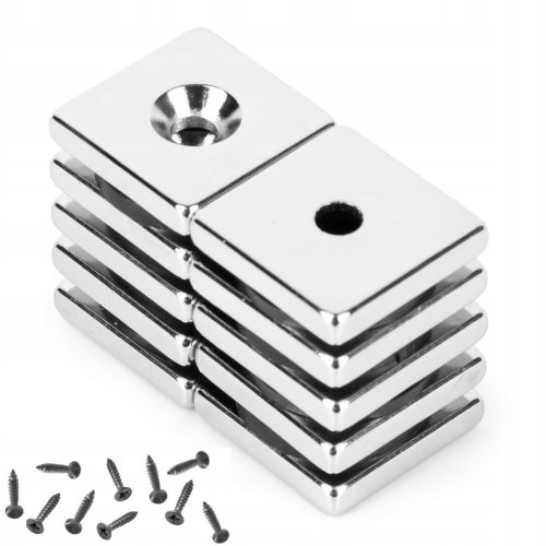  NEODIMSKI MAGNET ZA VIJAK 14x14x3 mm JAK - 10 KOM.