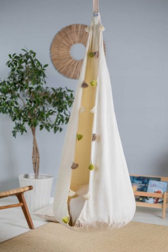 SWING COCOON KREM RESE dia. 70 cm