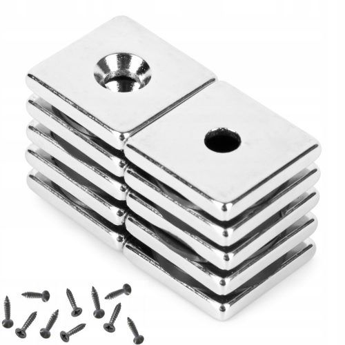  NEODIMSKI MAGNET ZA VIJAK 18x18x3 mm JAK - 10 KOM.