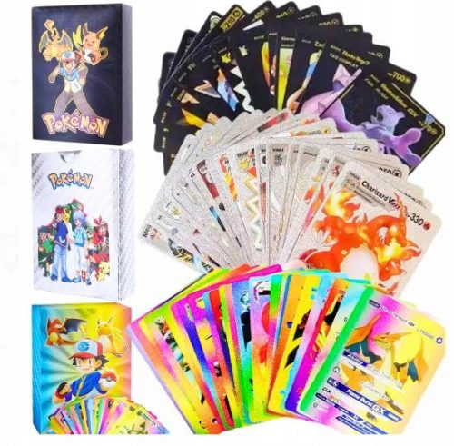  POKEMON kartice 3u1 165 komada Zlatno Crno Srebrni Set